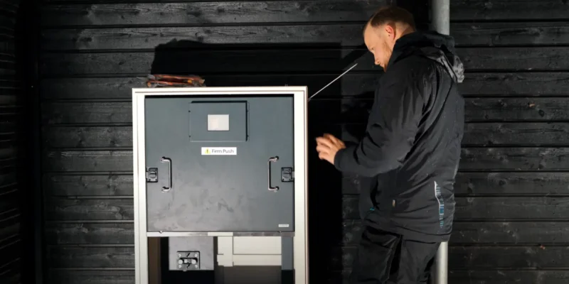 Solcellsbatteri installation